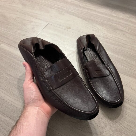 Salvatore Ferragamo Sport House Loafers Size 9.5 Color Brown - Picture 1 of 7